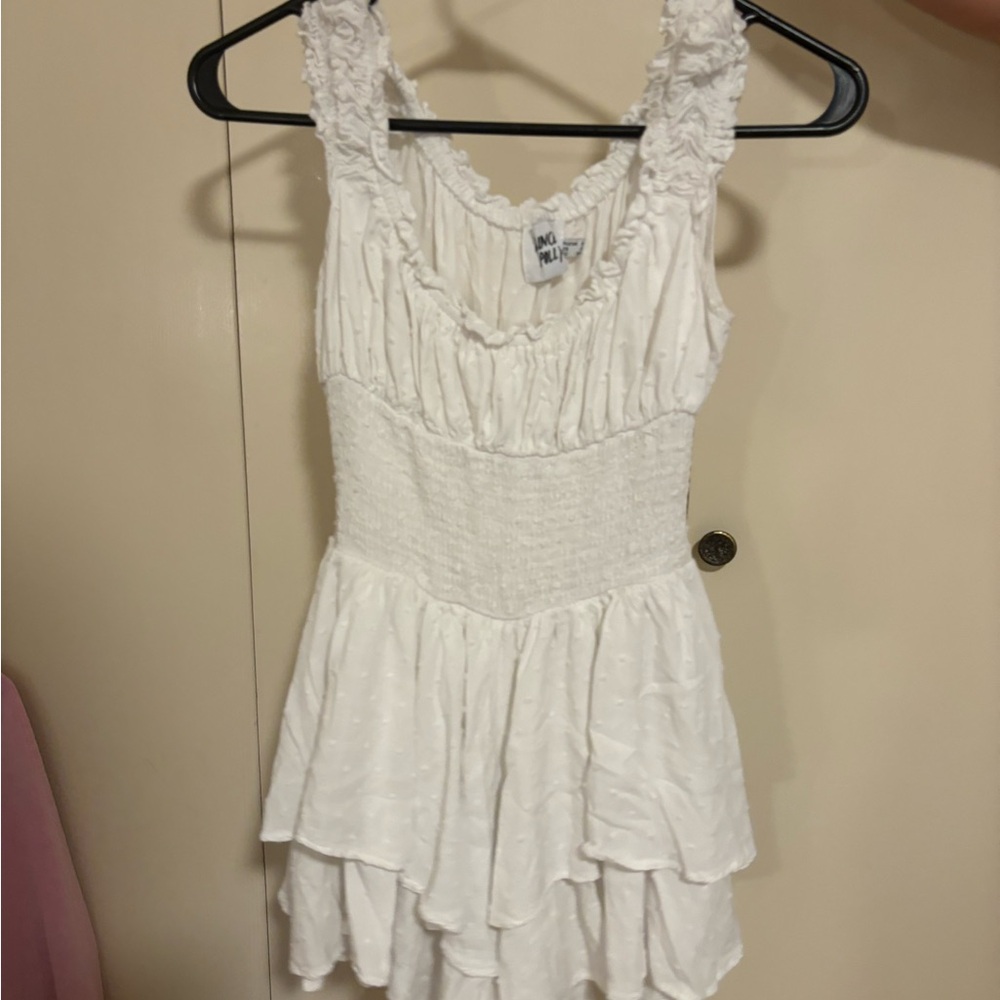 White princess Polly "love galore"  romper